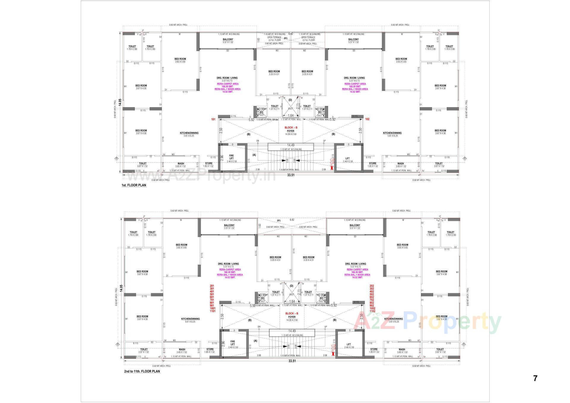 Layout of real estate project Kiara Signature located at Gandhinagar, Gandhinagar, Gujarat