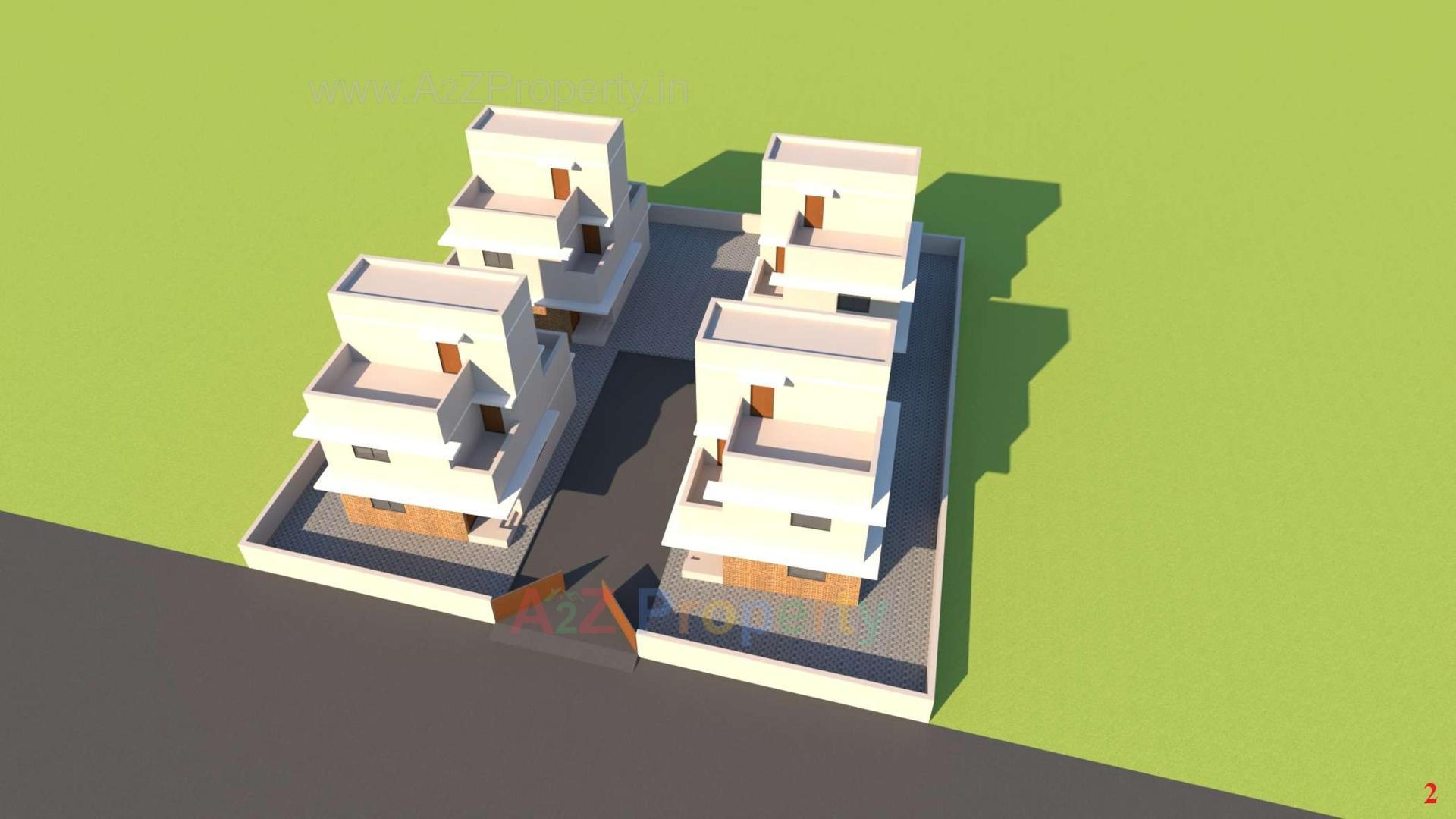 Layout of real estate project Kivansh Palace located at Zundal, Gandhinagar, Gujarat