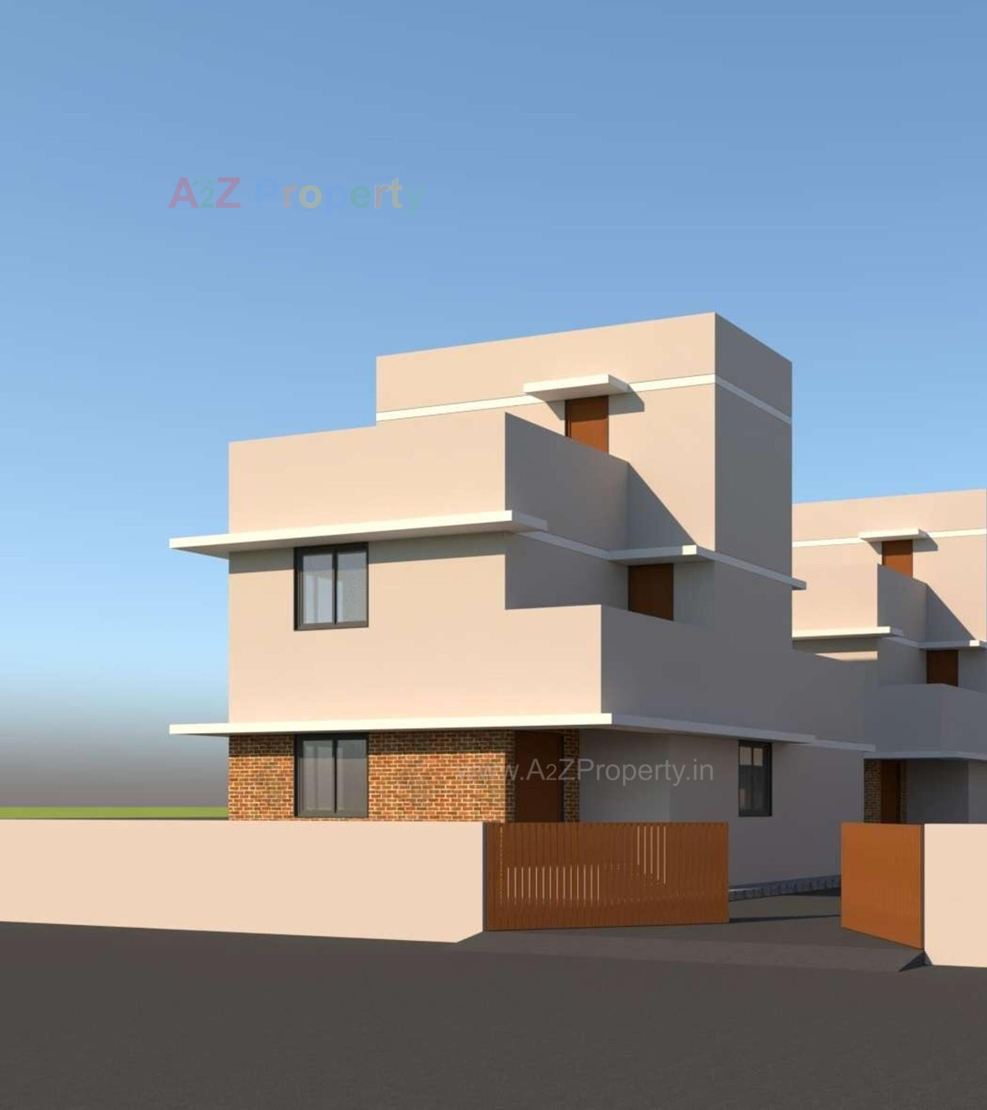 3D Elevation of real estate project Kivansh Palace located at Zundal, Gandhinagar, Gujarat