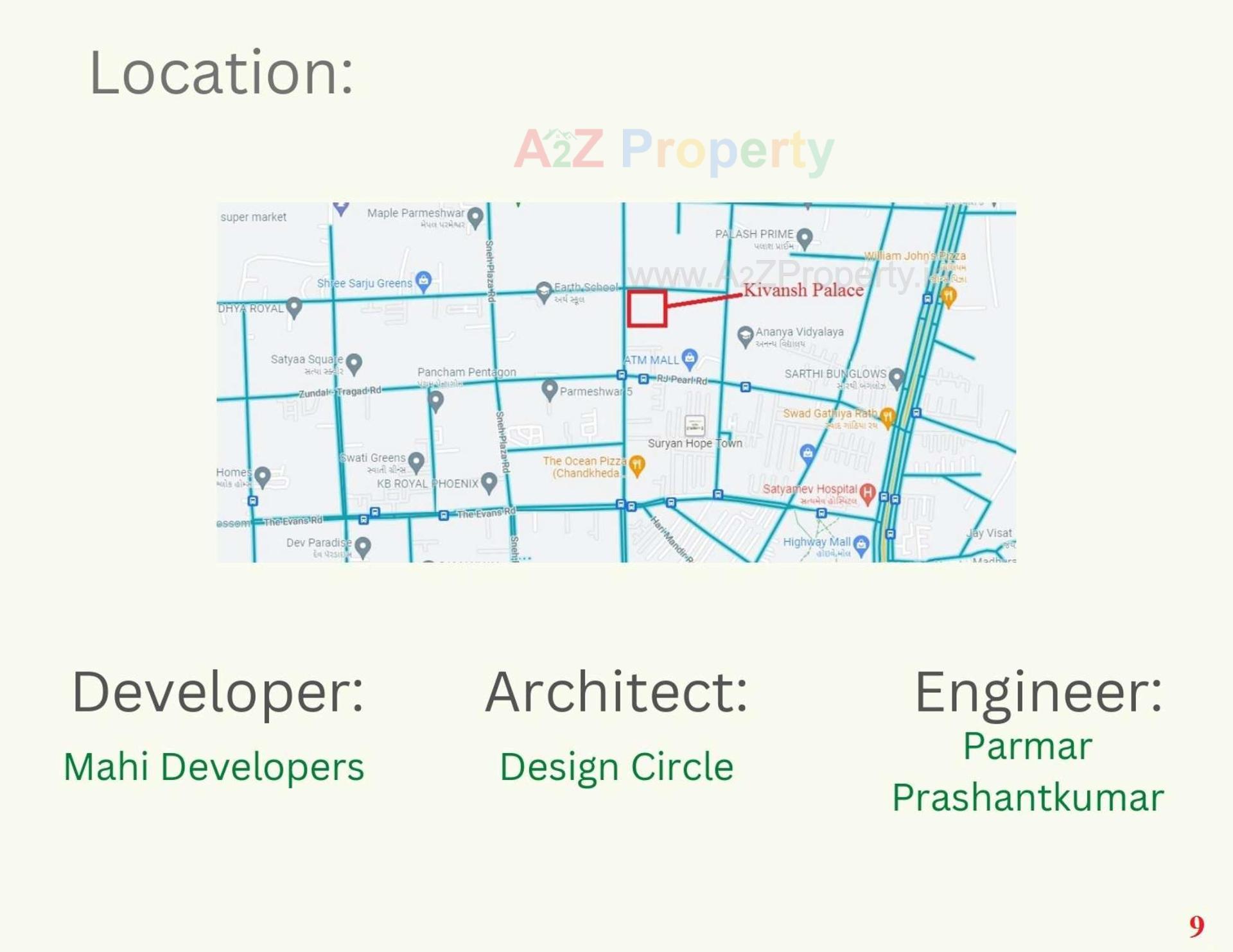  of real estate project Kivansh Palace located at Zundal, Gandhinagar, Gujarat