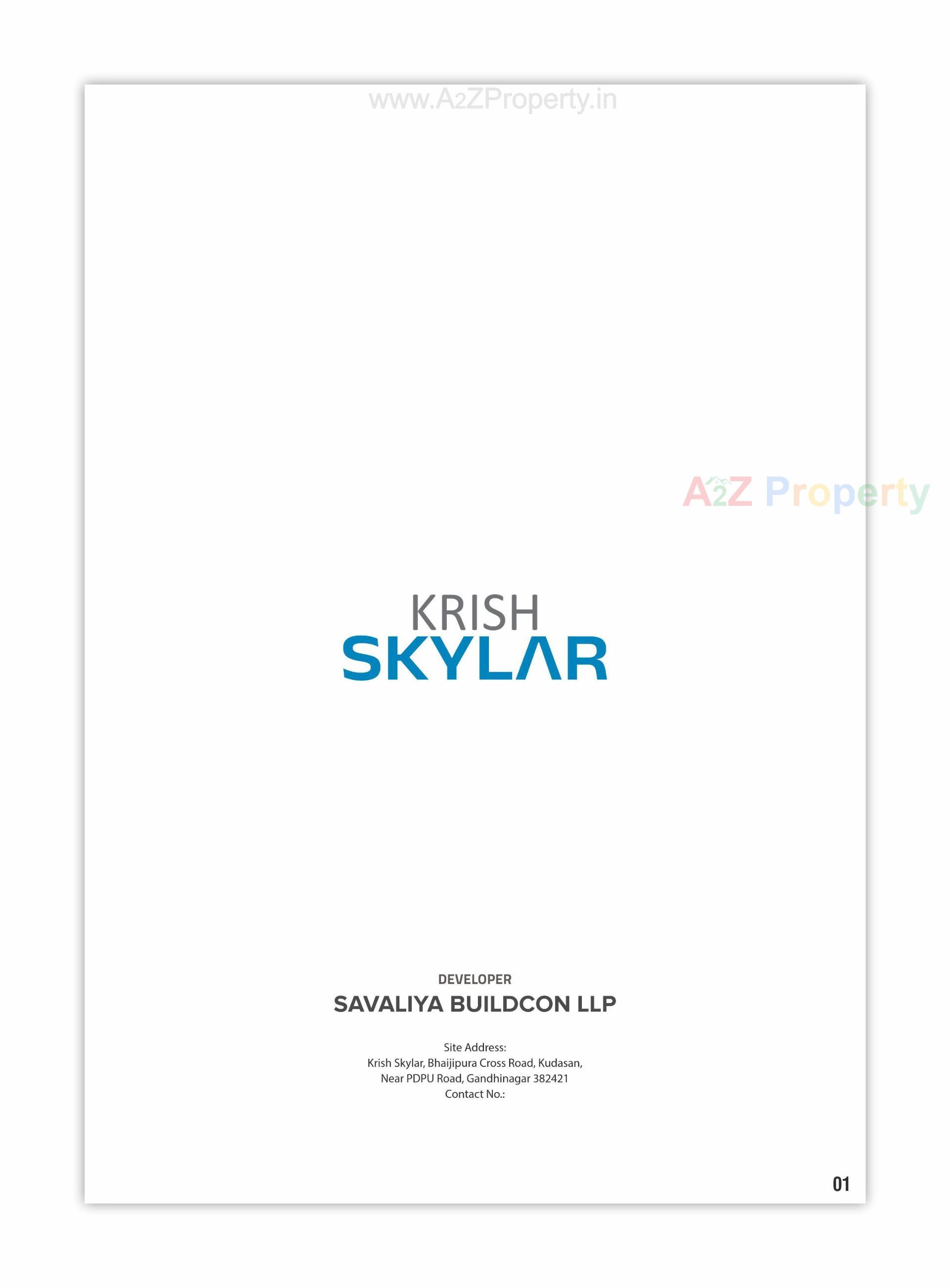  of real estate project Krish Skylar located at Kudasan, Gandhinagar, Gujarat