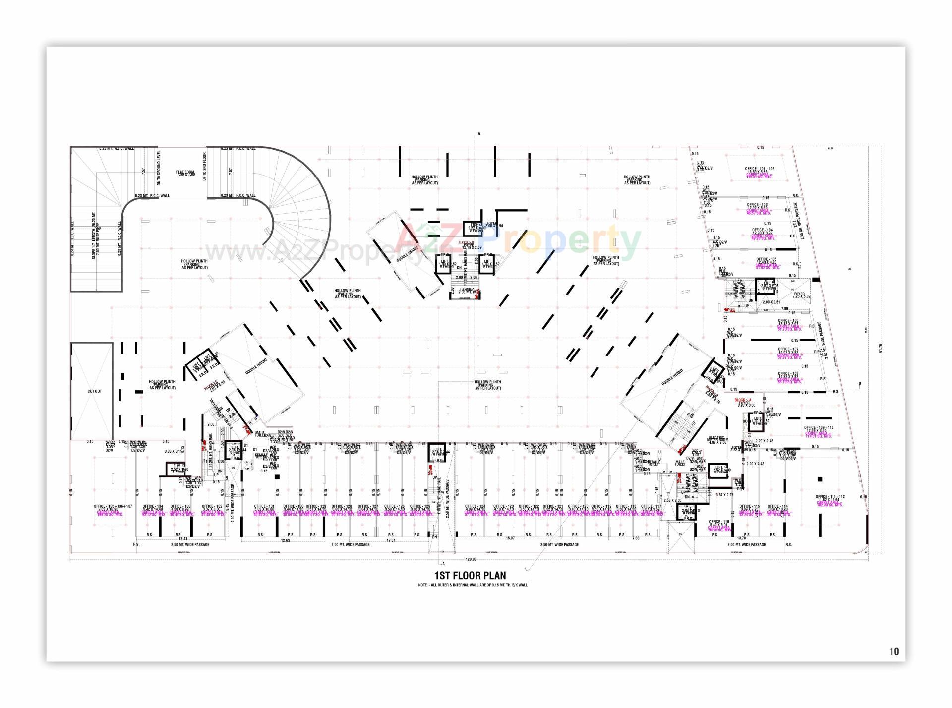 Layout of real estate project Krish Skylar located at Kudasan, Gandhinagar, Gujarat