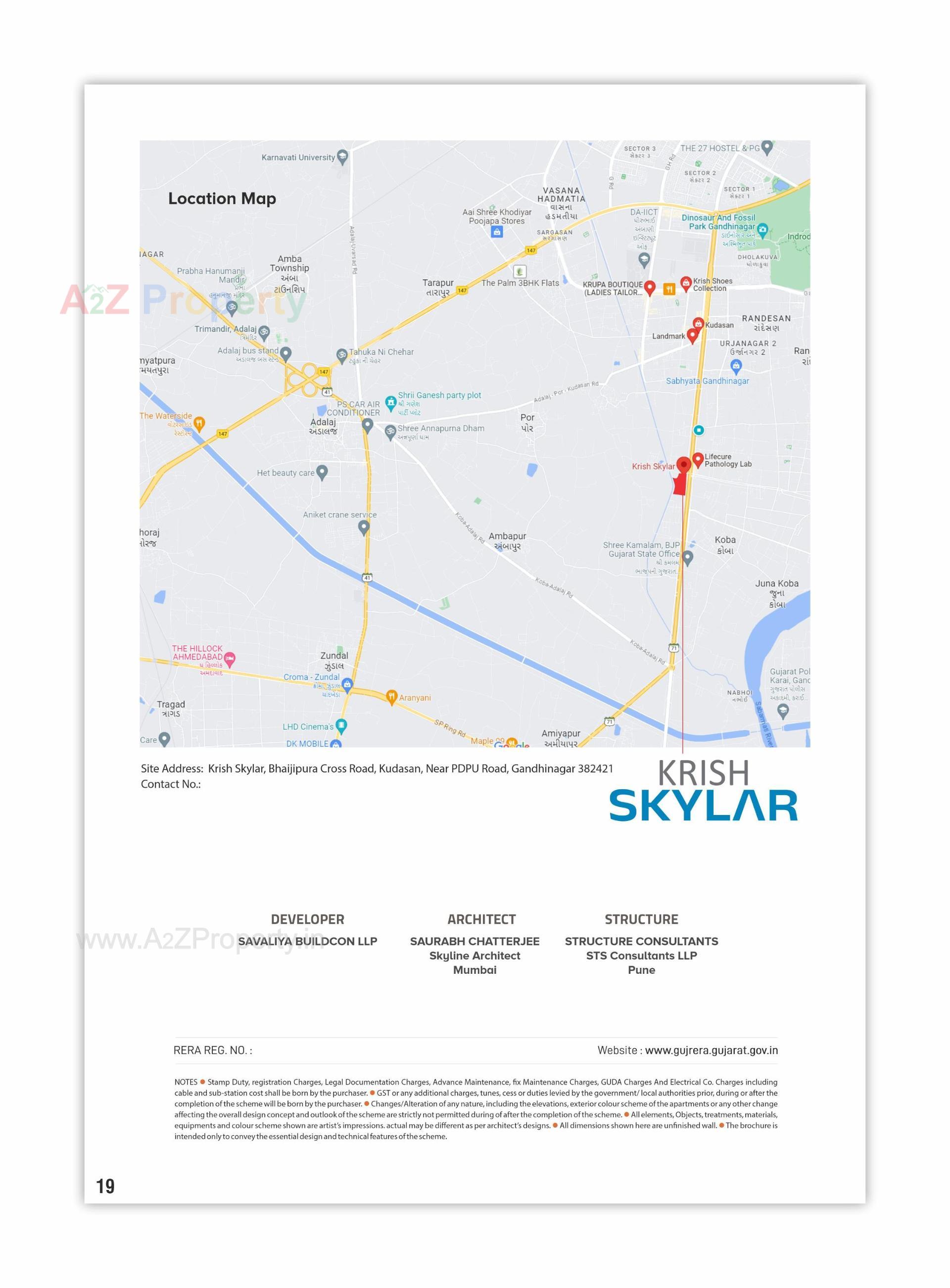  of real estate project Krish Skylar located at Kudasan, Gandhinagar, Gujarat