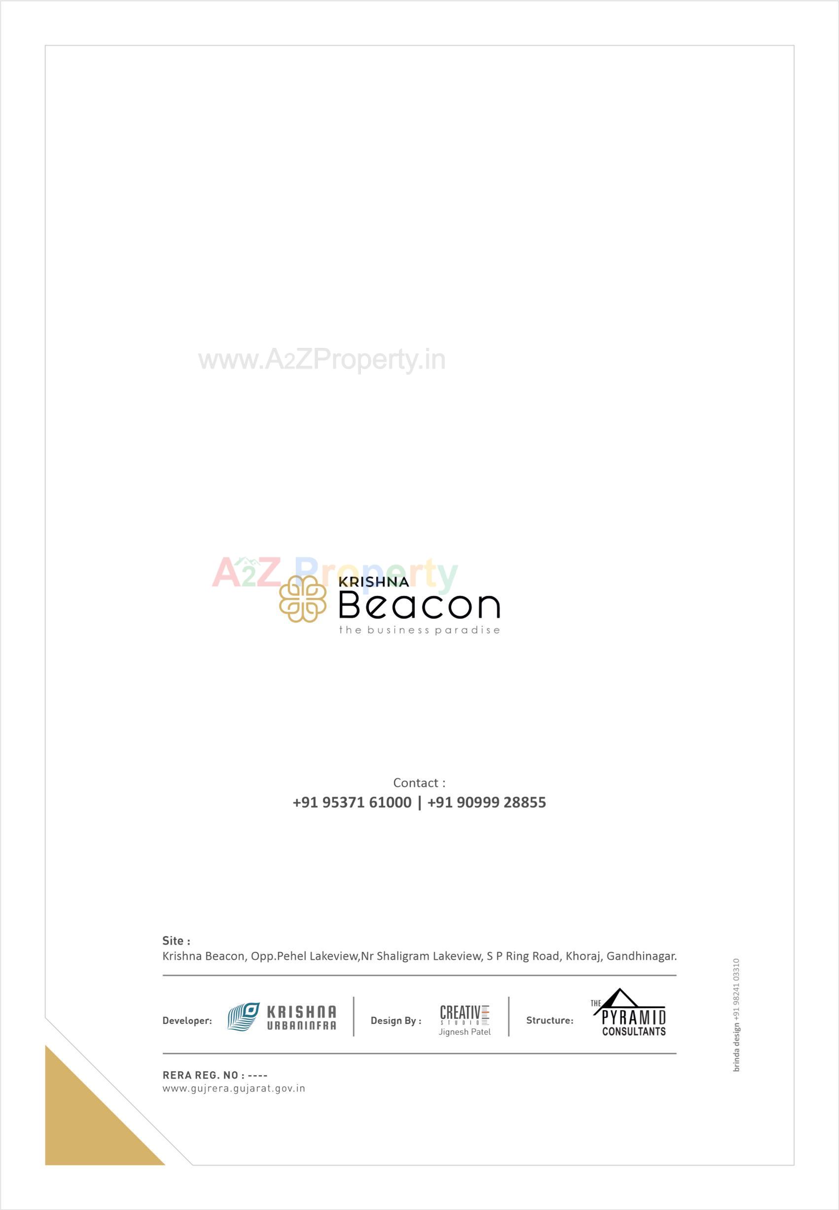  of real estate project Krishna Beacon located at Khoraj, Gandhinagar, Gujarat