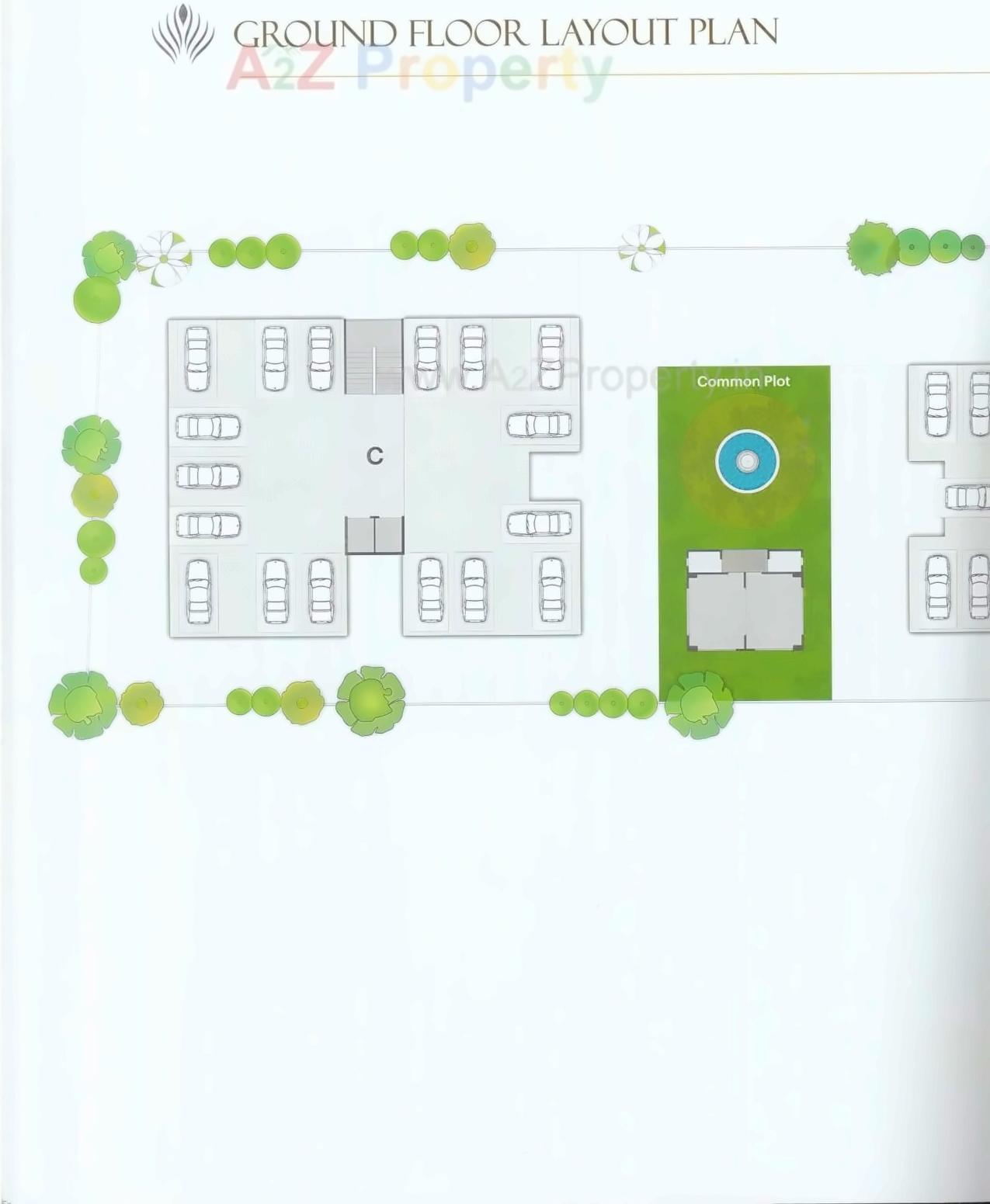 Layout of real estate project Krishna Icon located at Nana-chiloda, Gandhinagar, Gujarat