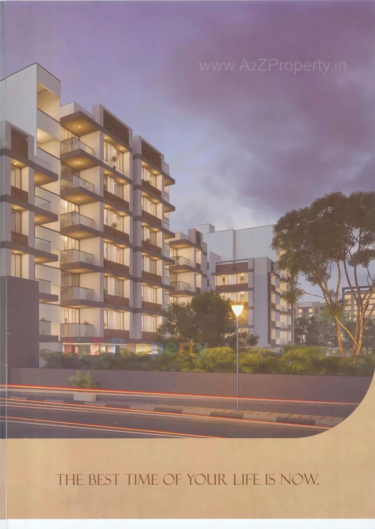 3D Elevation of real estate project Krishna Icon located at Nana-chiloda, Gandhinagar, Gujarat