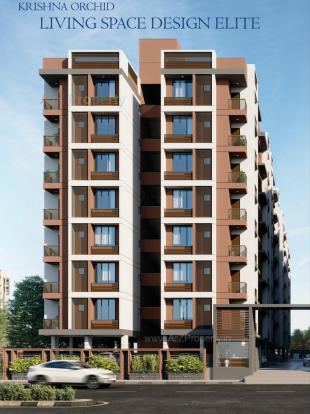 Elevation of real estate project Krishna Orchid located at Nana-chiloda, Gandhinagar, Gujarat