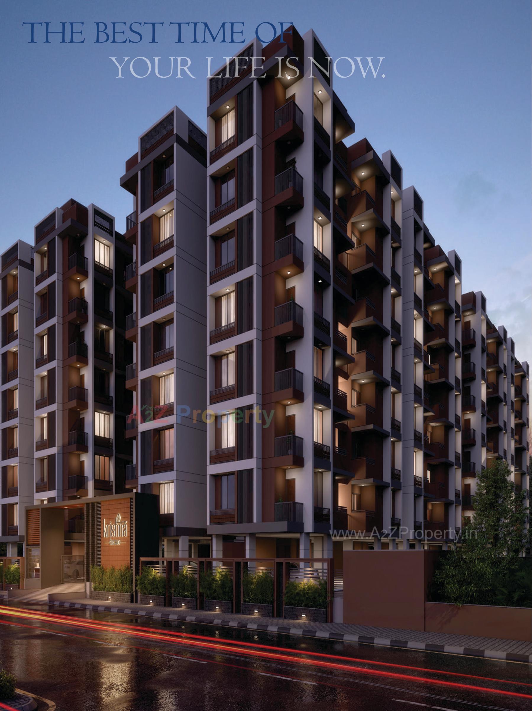 3D Elevation of real estate project Krishna Orchid located at Nana-chiloda, Gandhinagar, Gujarat
