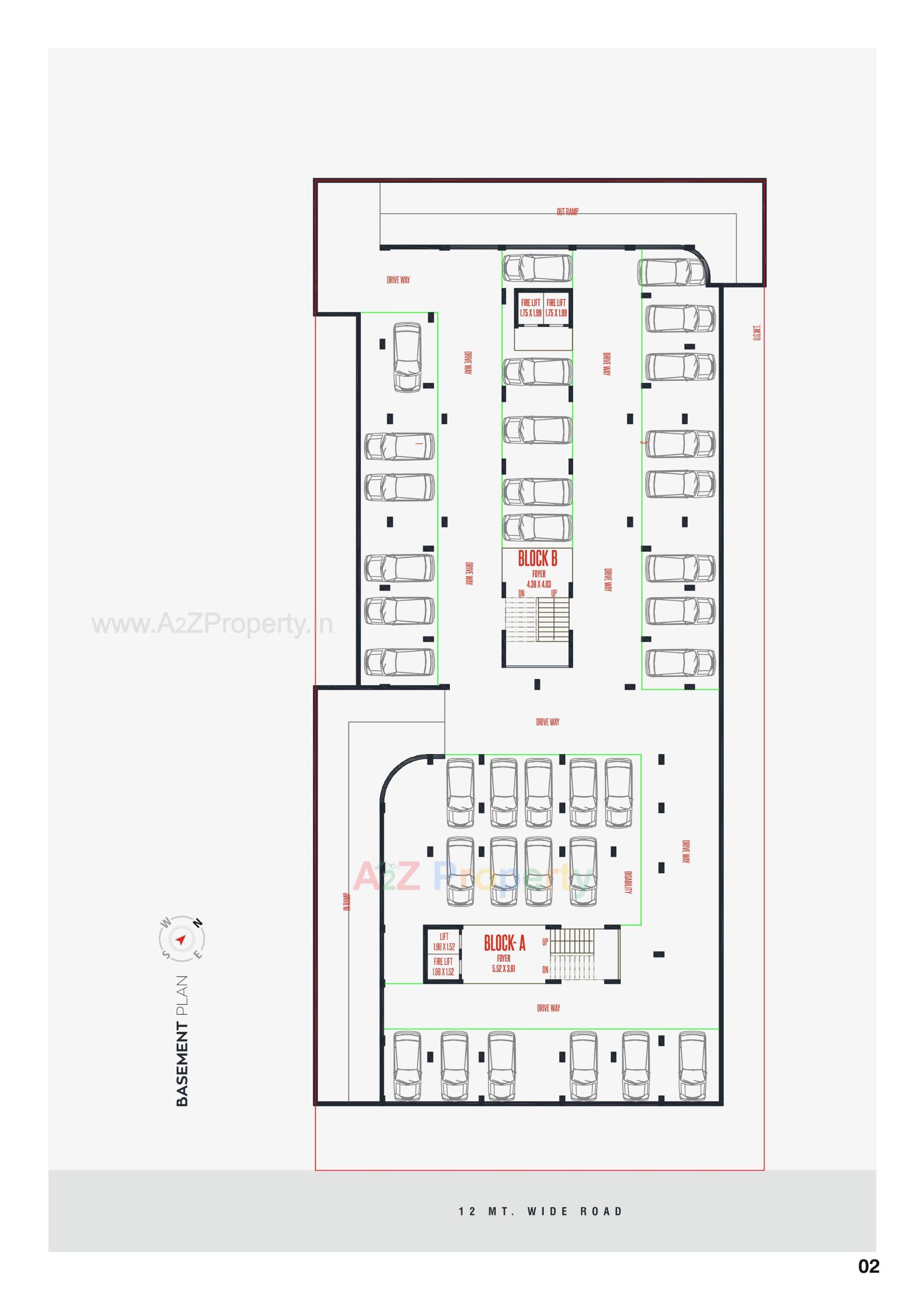Layout of real estate project Kunj Elite located at Vavol, Gandhinagar, Gujarat