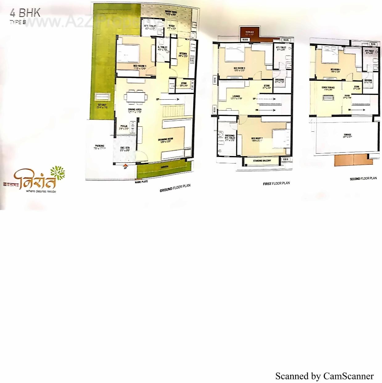 Layout of real estate project Labh Nirant located at Kudasan, Gandhinagar, Gujarat