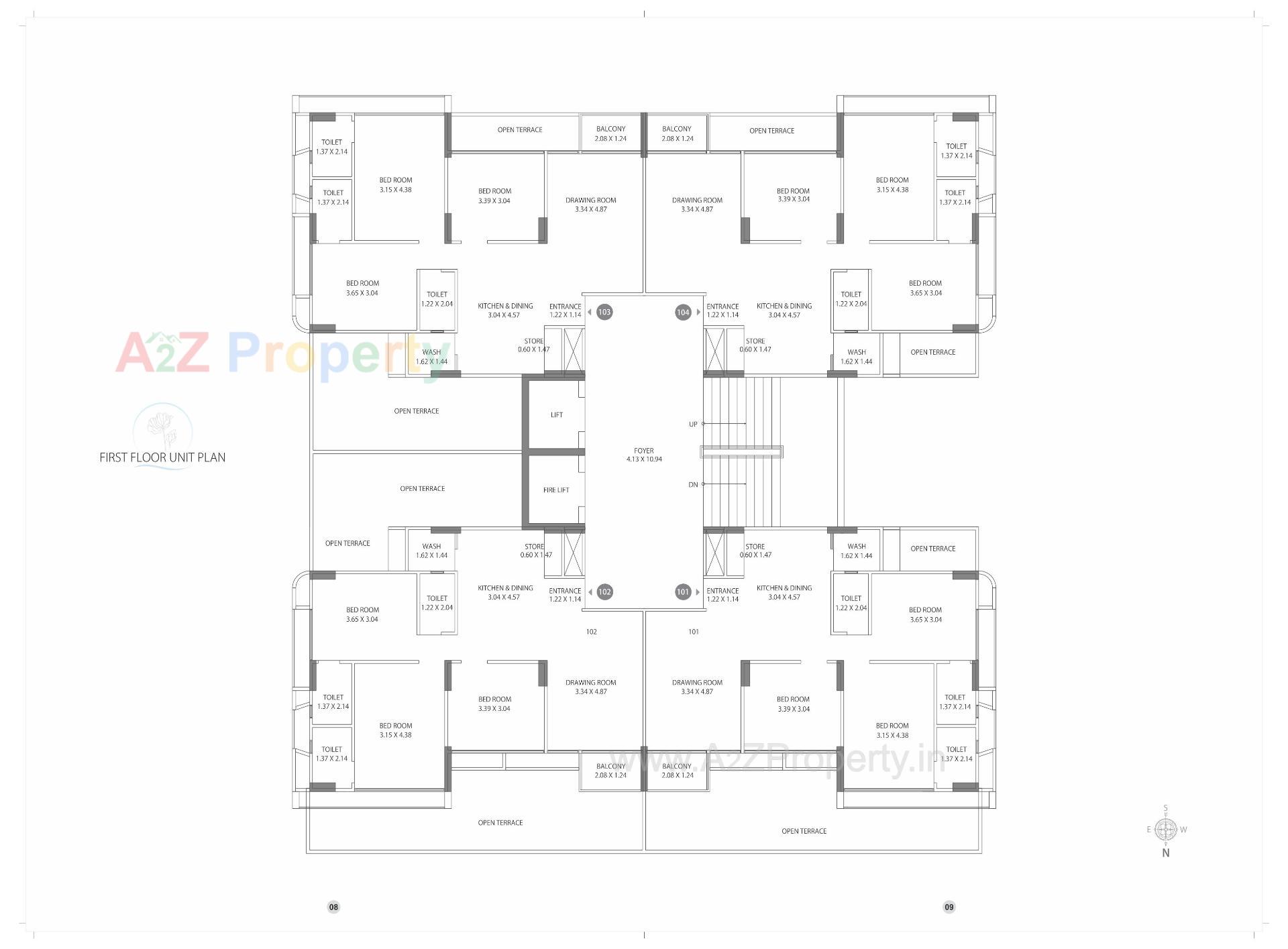 Layout of real estate project Lake Abode located at Khoraj, Gandhinagar, Gujarat