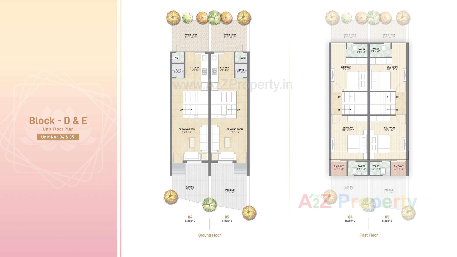 Layout of real estate project Laxmi Park located at Kalol, Gandhinagar, Gujarat