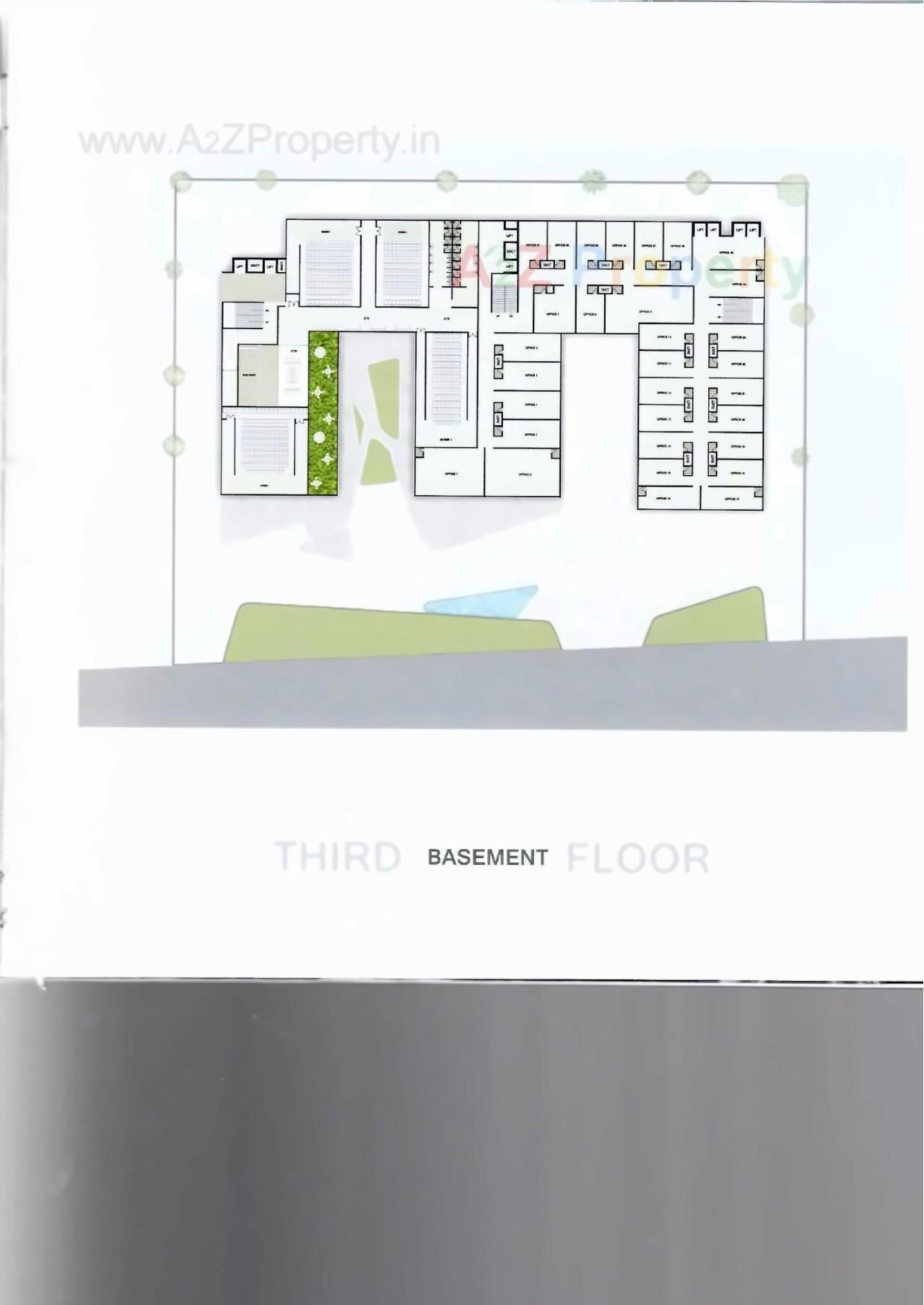 Layout of real estate project Liberty Square located at Indroda, Gandhinagar, Gujarat