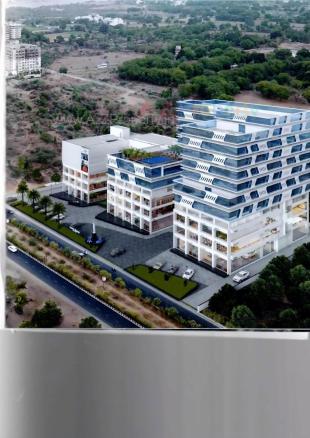Elevation of real estate project Liberty Square located at Indroda, Gandhinagar, Gujarat