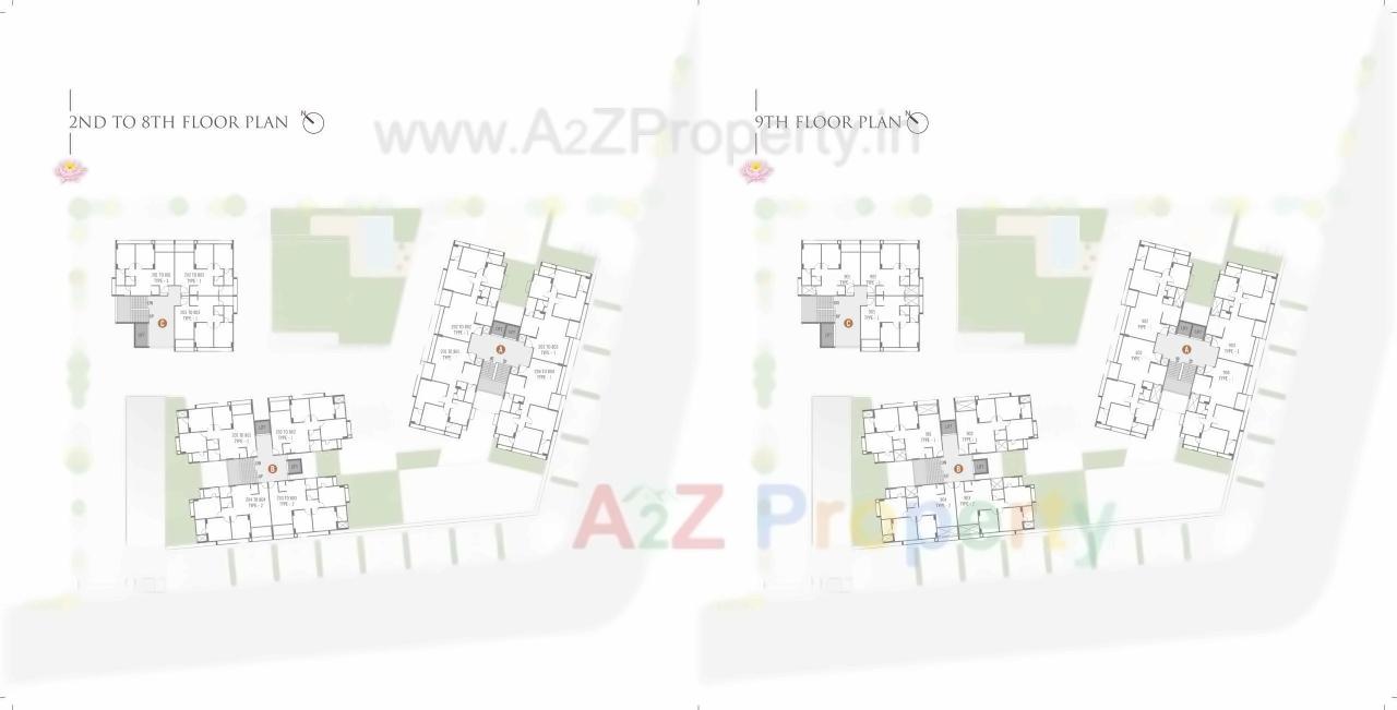 Layout of real estate project Lotus Heights located at Gandhinagar, Gandhinagar, Gujarat
