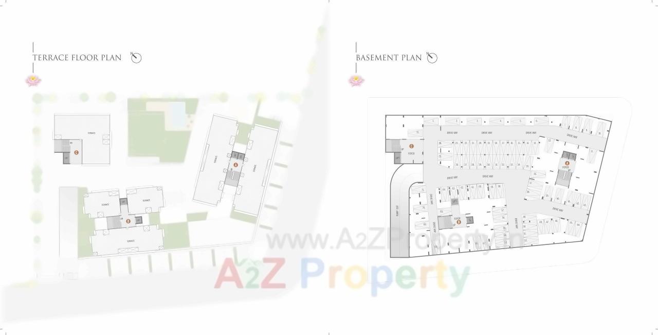 Layout of real estate project Lotus Heights located at Gandhinagar, Gandhinagar, Gujarat