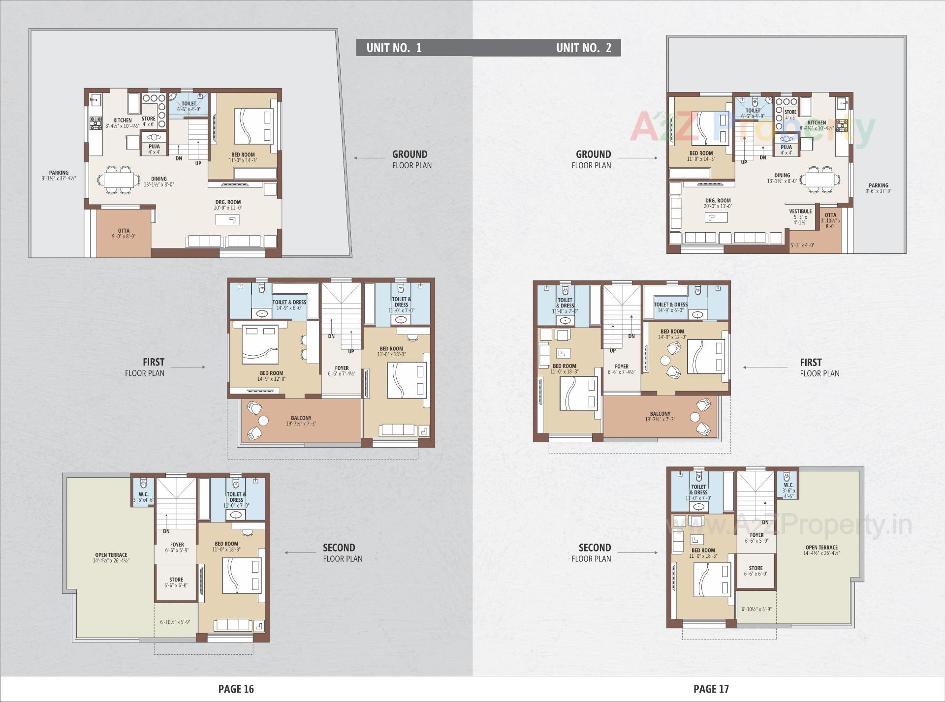 Layout of real estate project Love Kush Villa located at Raysan, Gandhinagar, Gujarat