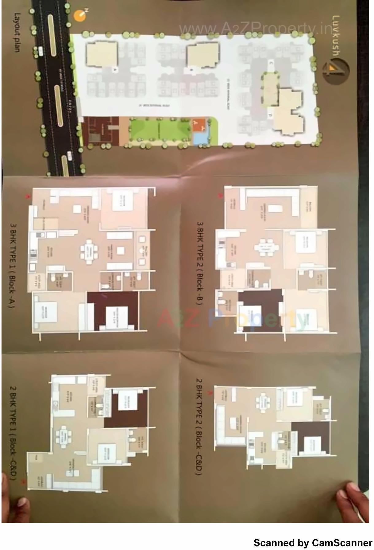 Layout of real estate project Luvkush located at Raisan, Gandhinagar, Gujarat
