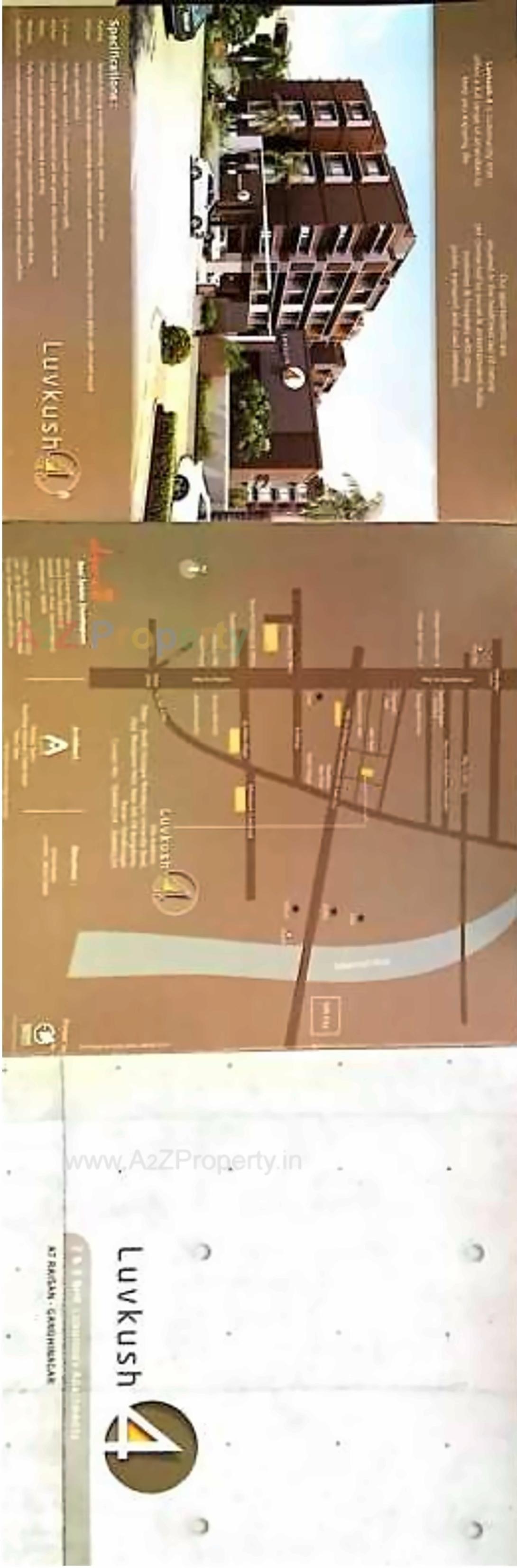 Layout of real estate project Luvkush located at Raisan, Gandhinagar, Gujarat
