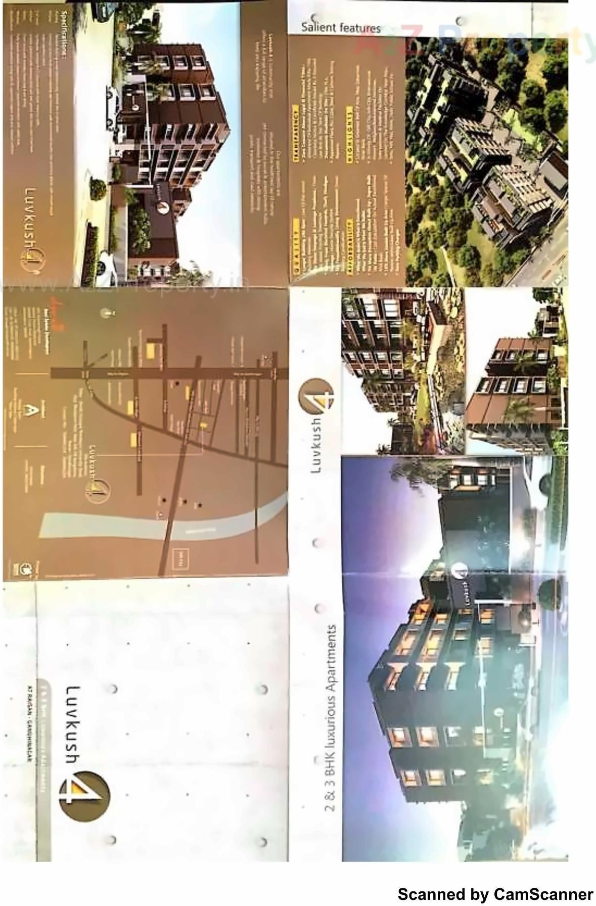 Layout of real estate project Luvkush located at Raisan, Gandhinagar, Gujarat