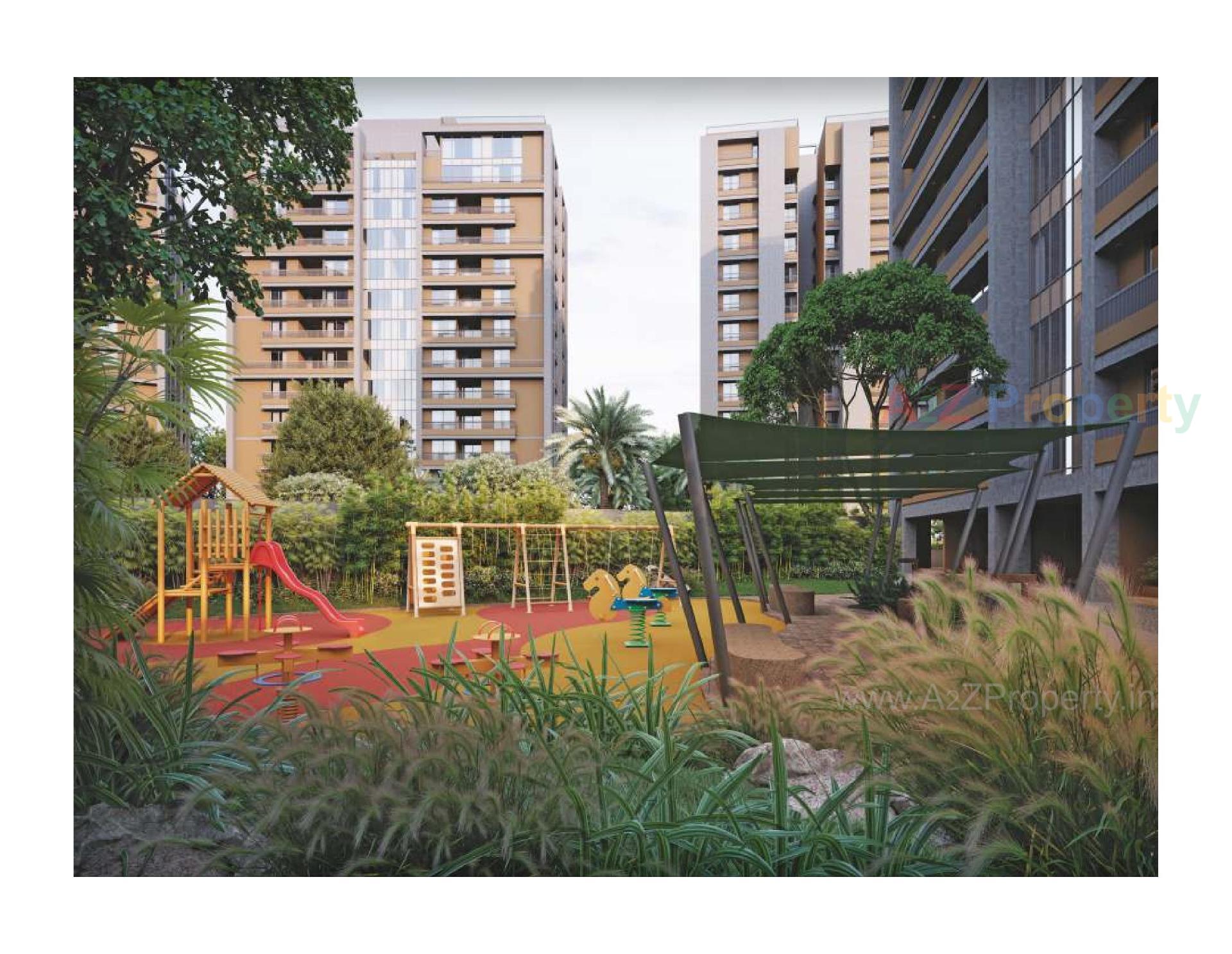 3D Elevation of real estate project Luxuria located at Santej--rakanpur, Gandhinagar, Gujarat