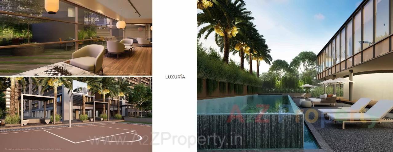 3D Elevation of real estate project Luxuria located at Gandhinagar, Gandhinagar, Gujarat