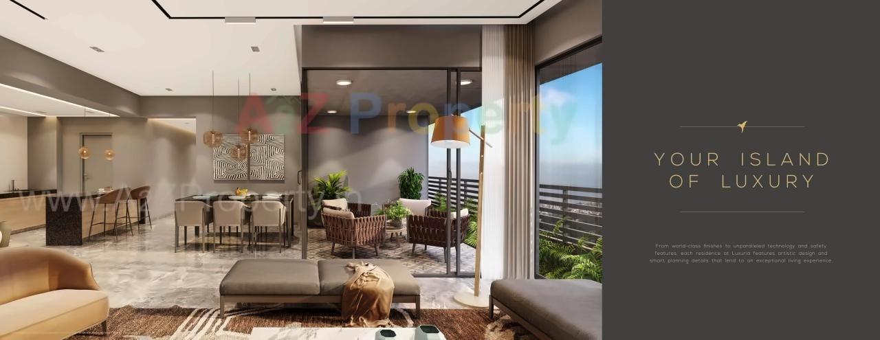 3D Elevation of real estate project Luxuria located at Gandhinagar, Gandhinagar, Gujarat