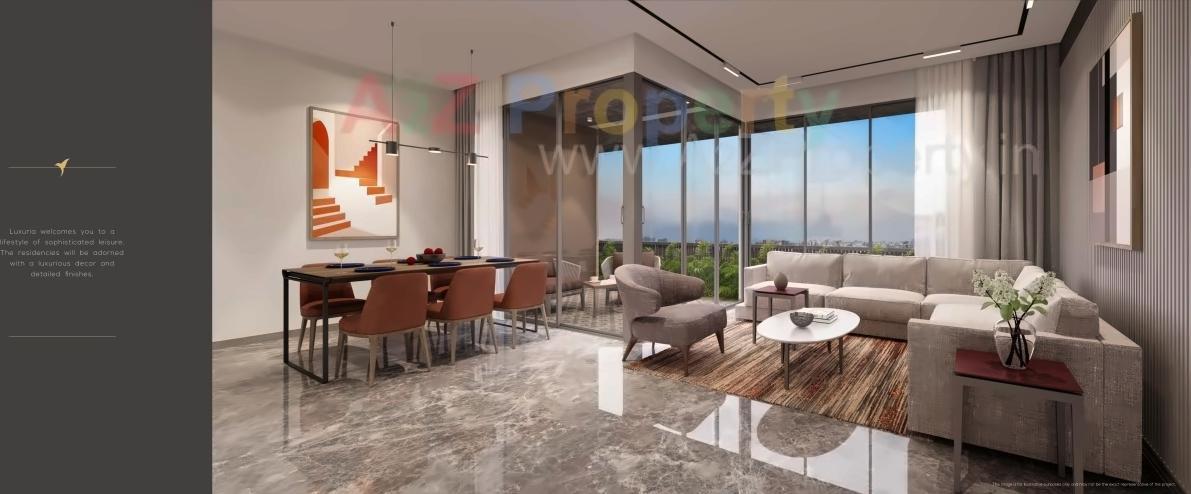 3D Elevation of real estate project Luxuria located at Gandhinagar, Gandhinagar, Gujarat