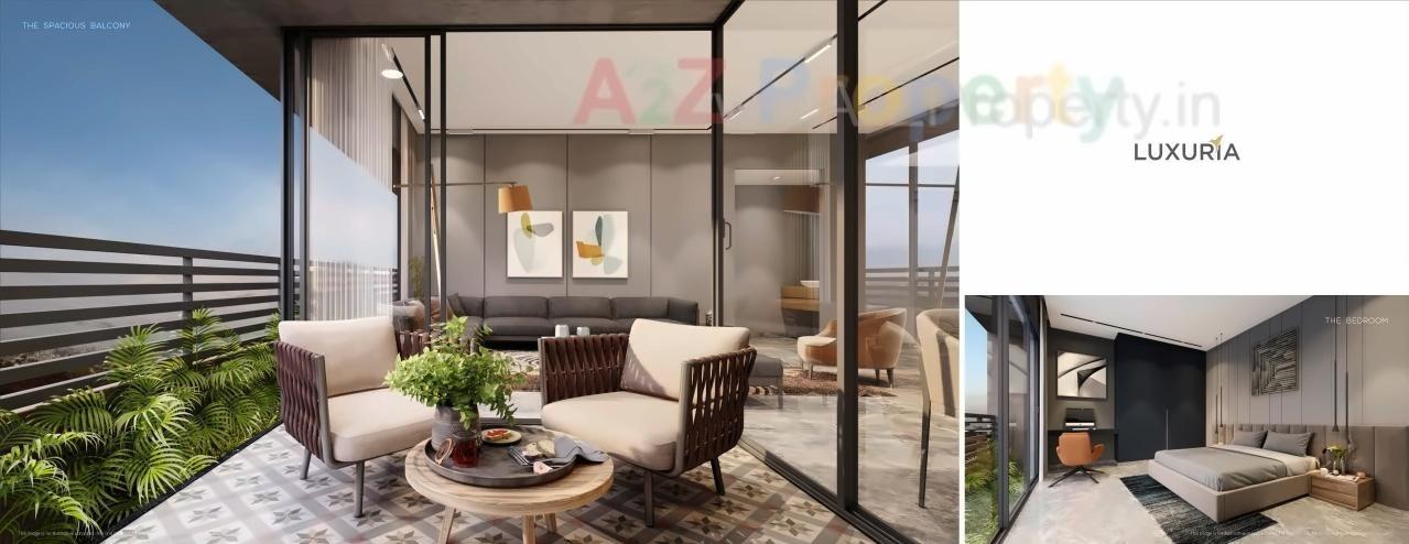 3D Elevation of real estate project Luxuria located at Gandhinagar, Gandhinagar, Gujarat