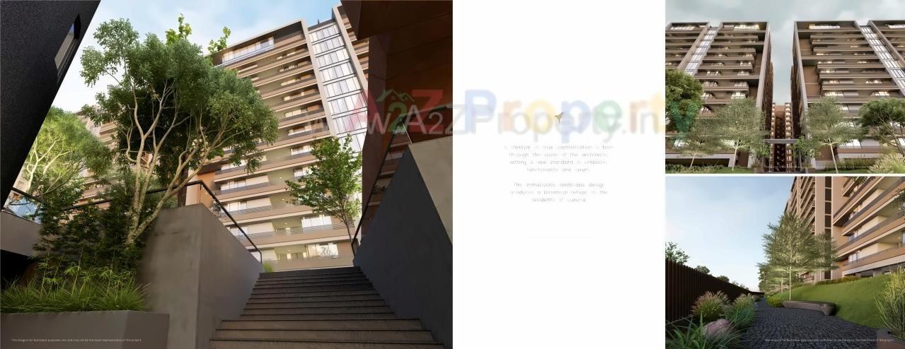 3D Elevation of real estate project Luxuria located at Gandhinagar, Gandhinagar, Gujarat