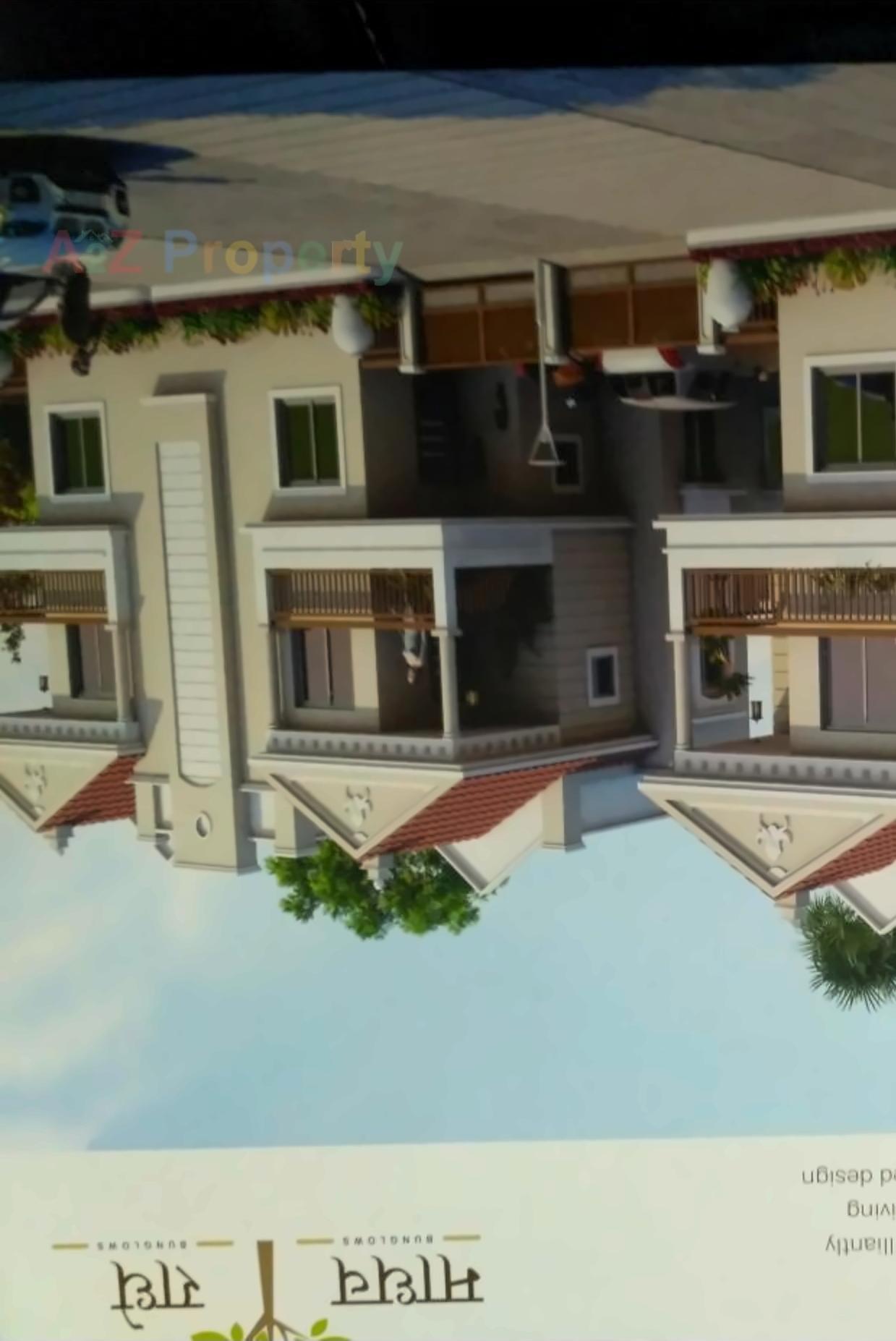 3D Elevation of real estate project Madhav Bugalows located at Kalol, Gandhinagar, Gujarat