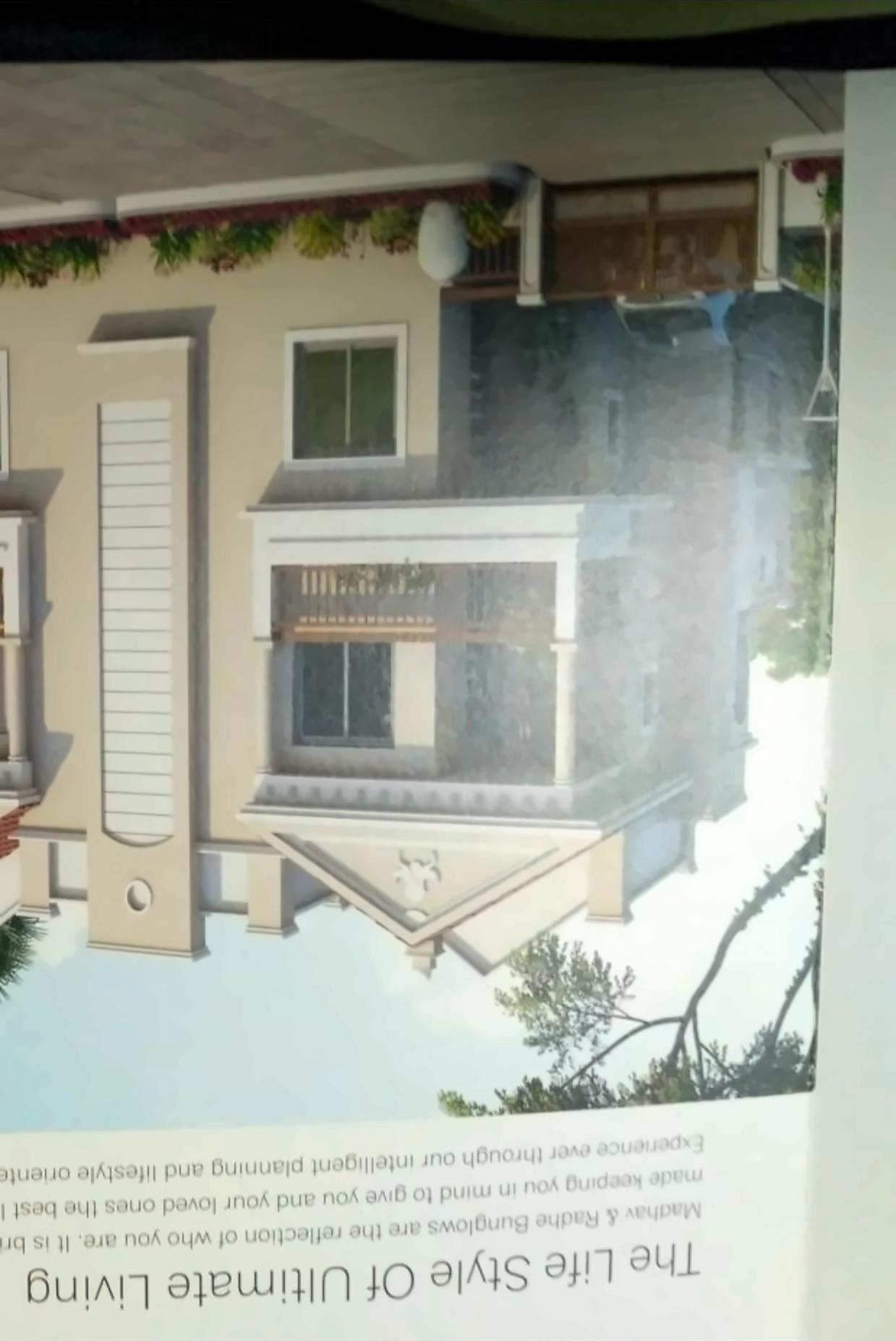 3D Elevation of real estate project Madhav Bugalows located at Kalol, Gandhinagar, Gujarat