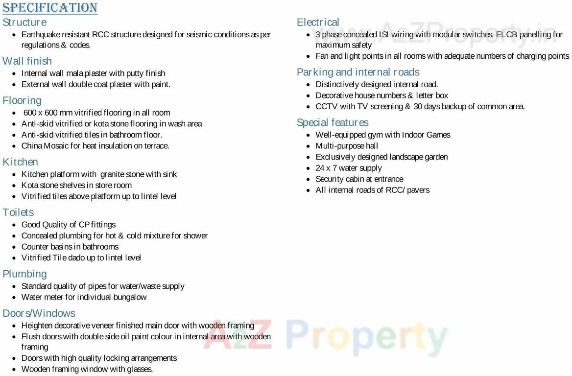 Project Specifications