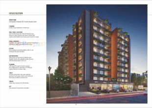 Elevation of real estate project Madhav Skyline located at Raysan, Gandhinagar, Gujarat