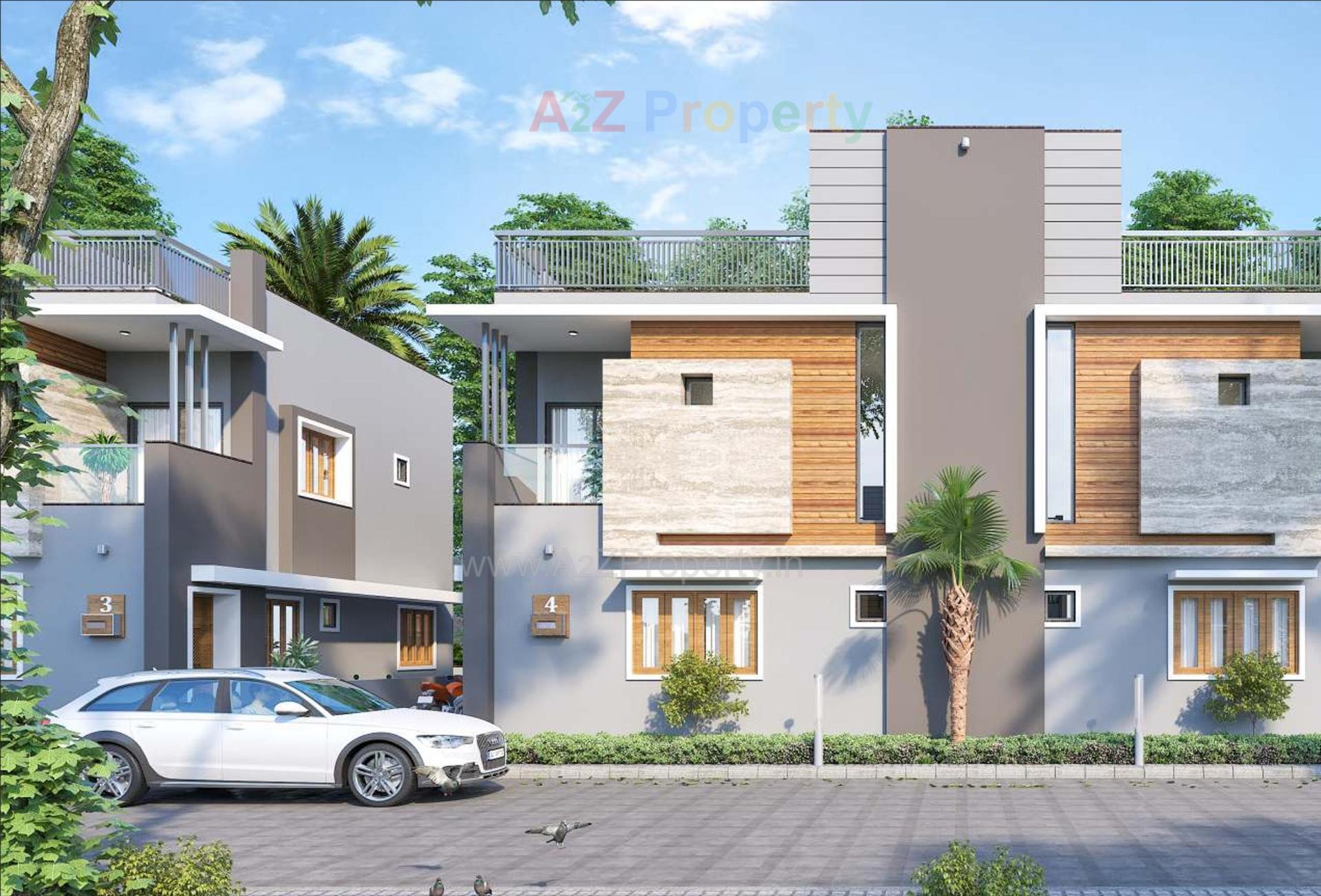 3D Elevation of real estate project Madhuvan By Shreenilay located at Mansa, Gandhinagar, Gujarat
