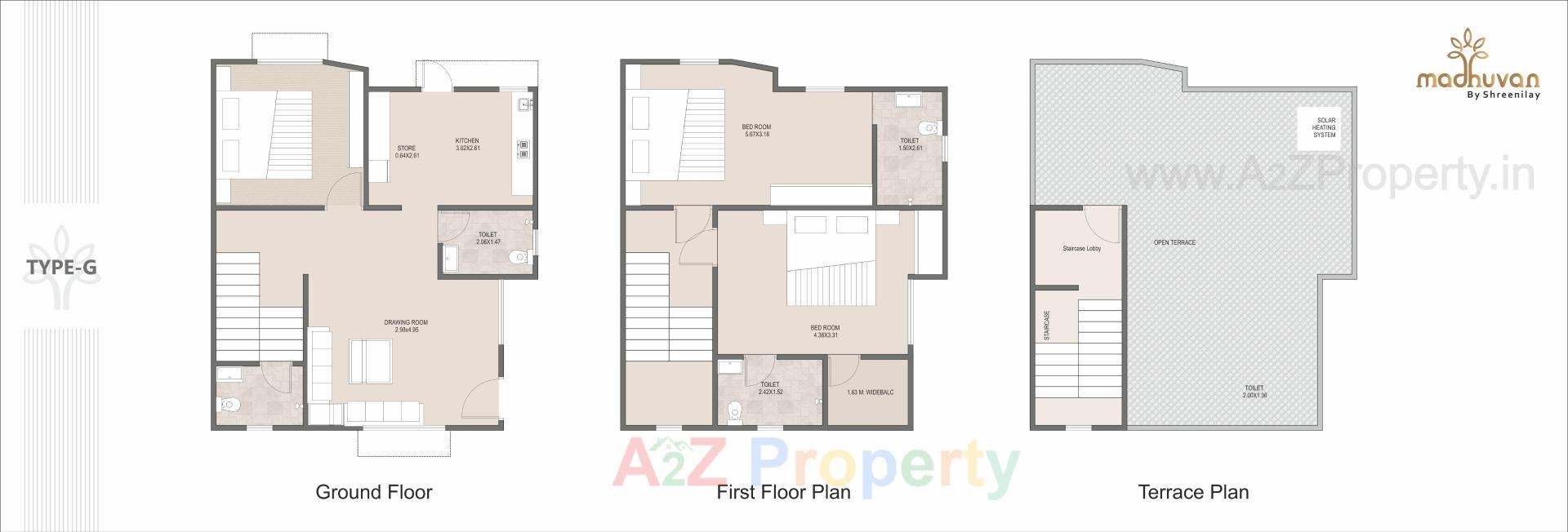 Layout of real estate project Madhuvan By Shreenilay located at Mansa, Gandhinagar, Gujarat