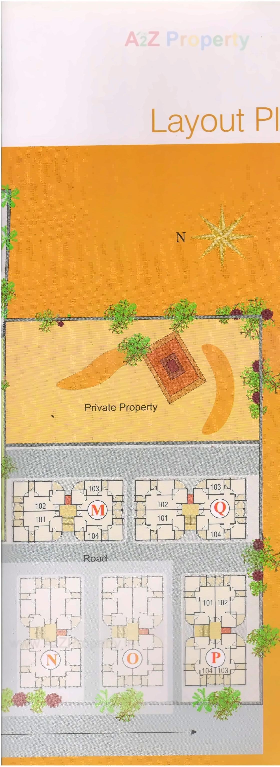 Layout of real estate project Mahalaxmi located at Pethapur, Gandhinagar, Gujarat