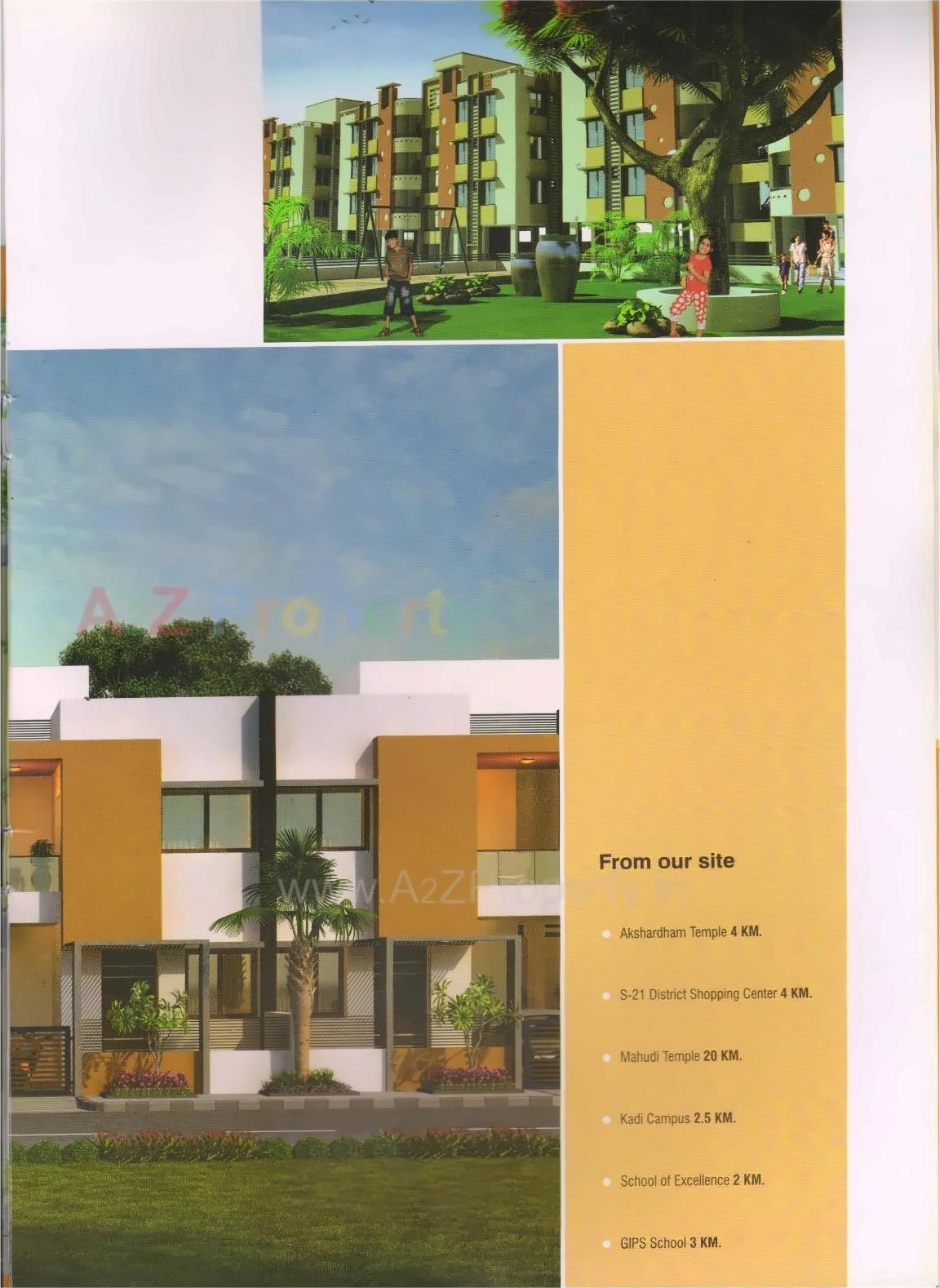 3D Elevation of real estate project Mahalaxmi located at Pethapur, Gandhinagar, Gujarat