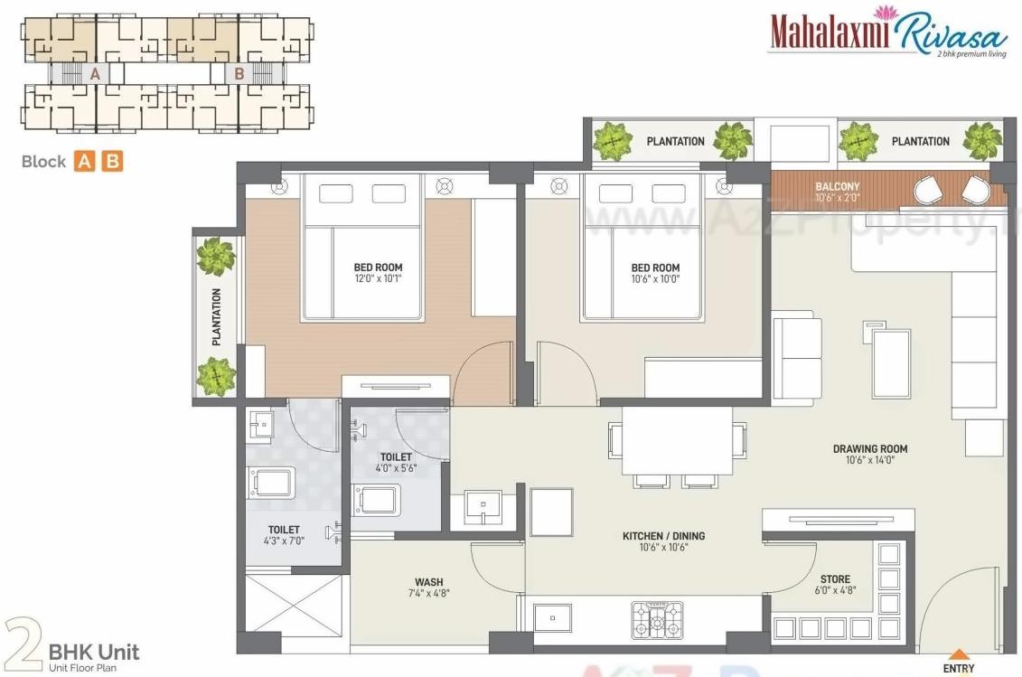 Layout of real estate project Mahalaxmi Rivasa located at Gandhinagar, Gandhinagar, Gujarat