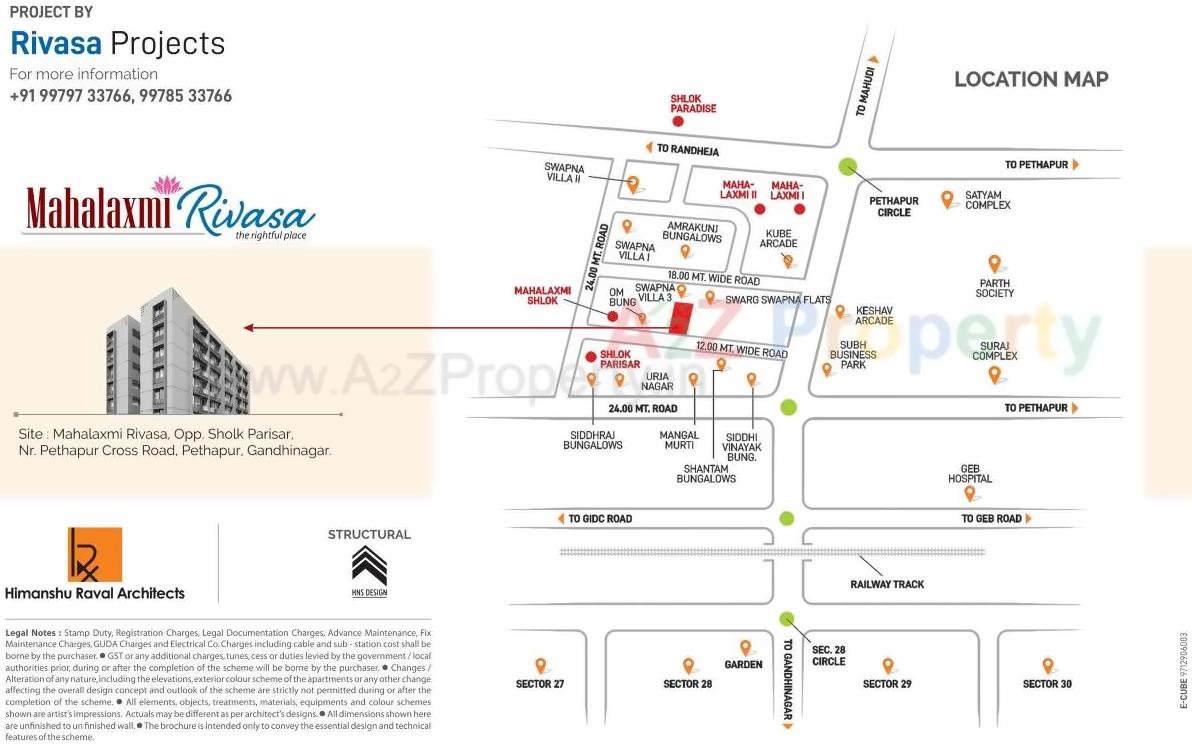  of real estate project Mahalaxmi Rivasa located at Gandhinagar, Gandhinagar, Gujarat