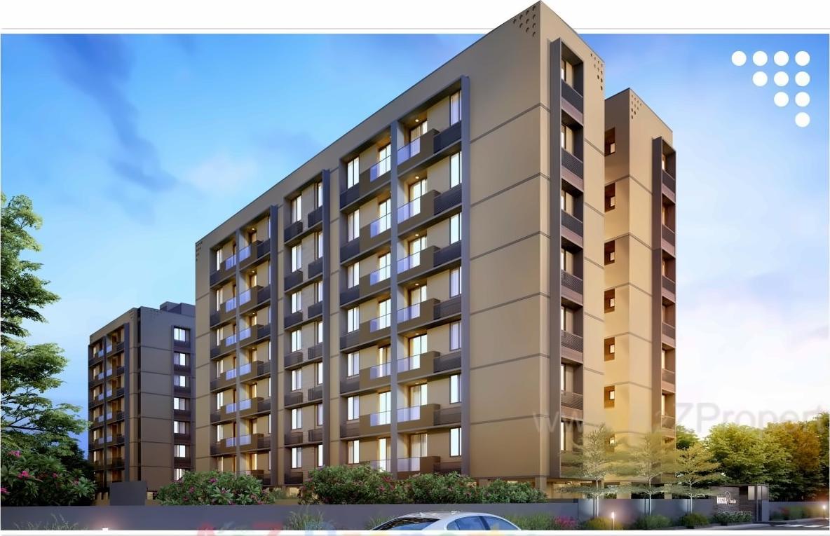 3D Elevation of real estate project Mahalaxmi Rivasa located at Gandhinagar, Gandhinagar, Gujarat
