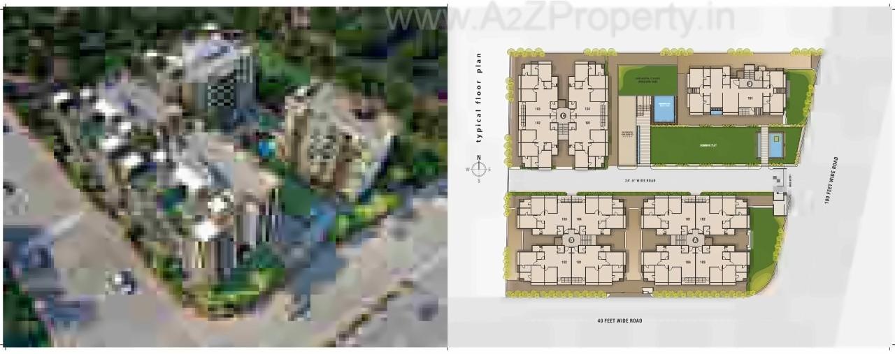 Layout of real estate project Mahalaxmi Royal Palace located at Kudasan, Gandhinagar, Gujarat