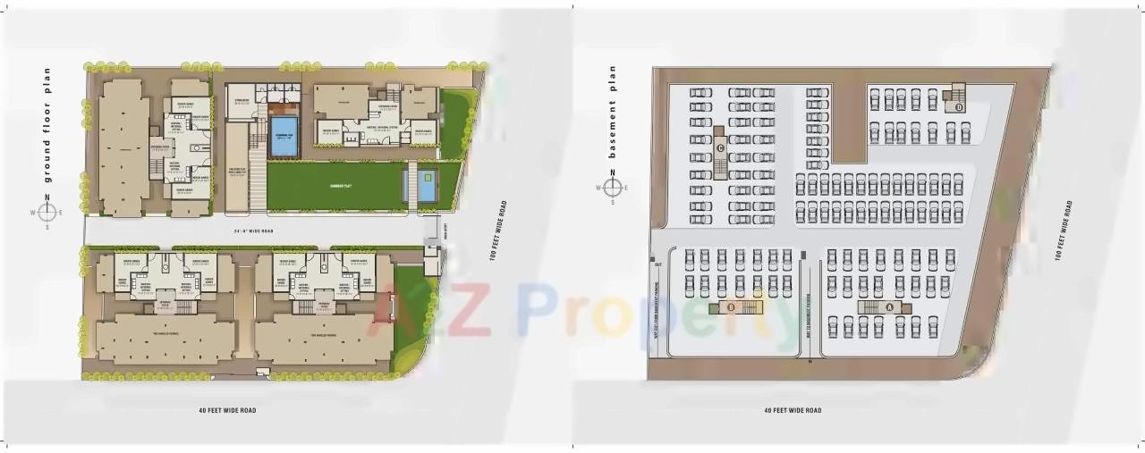 Layout of real estate project Mahalaxmi Royal Palace located at Kudasan, Gandhinagar, Gujarat