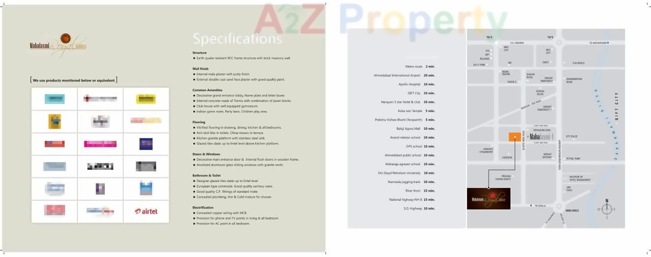  of real estate project Mahalaxmi Royal Palace located at Kudasan, Gandhinagar, Gujarat