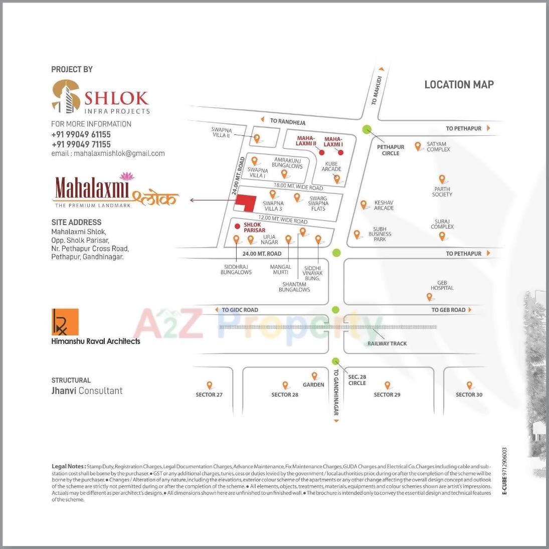  of real estate project Mahalaxmi Shlok located at Pethapur, Gandhinagar, Gujarat