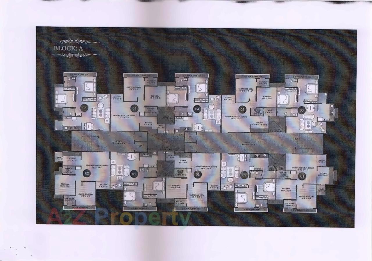 Layout of real estate project Maitri Lake View located at Zundal, Gandhinagar, Gujarat
