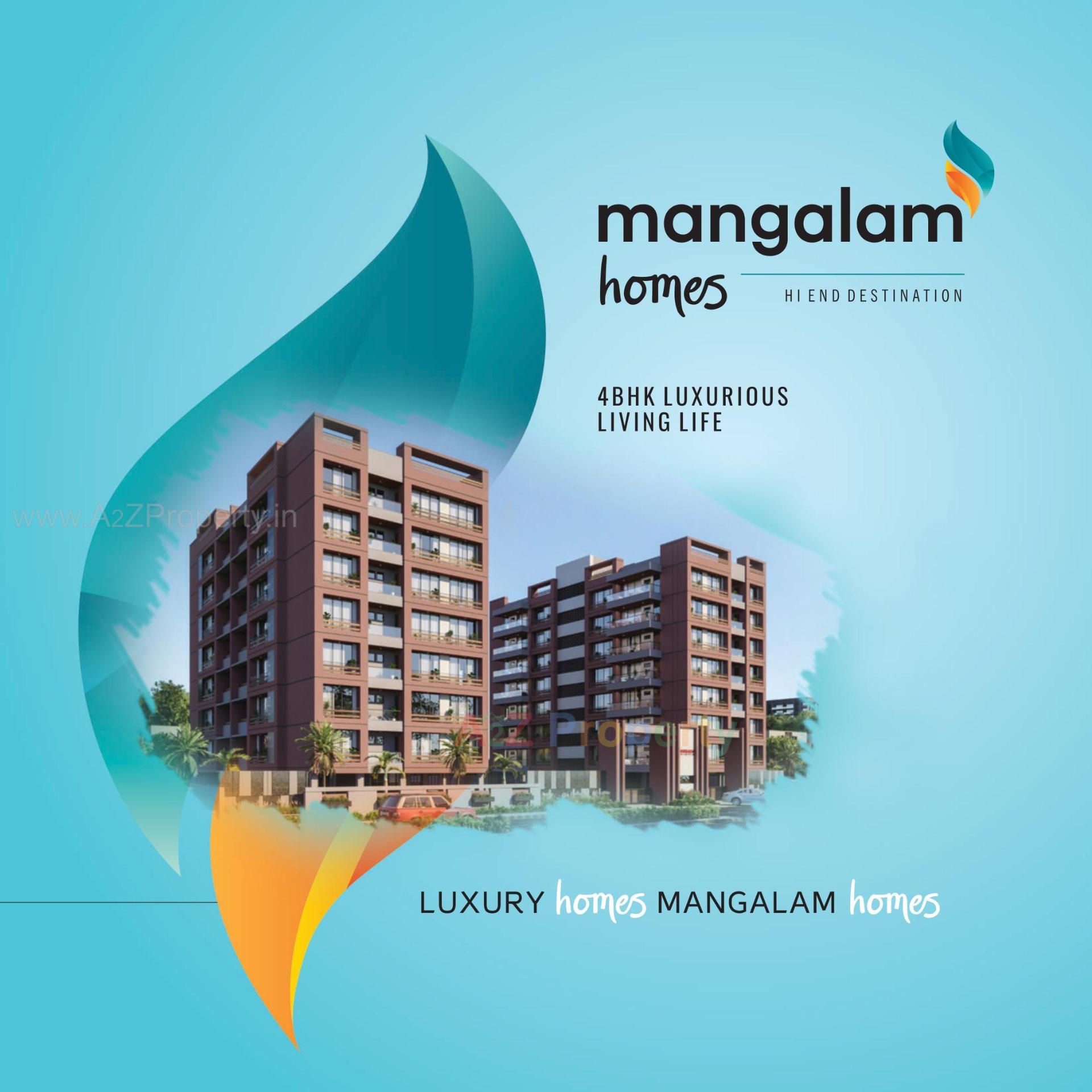 3D Elevation of real estate project Mangalam Homes located at Dahegam, Gandhinagar, Gujarat