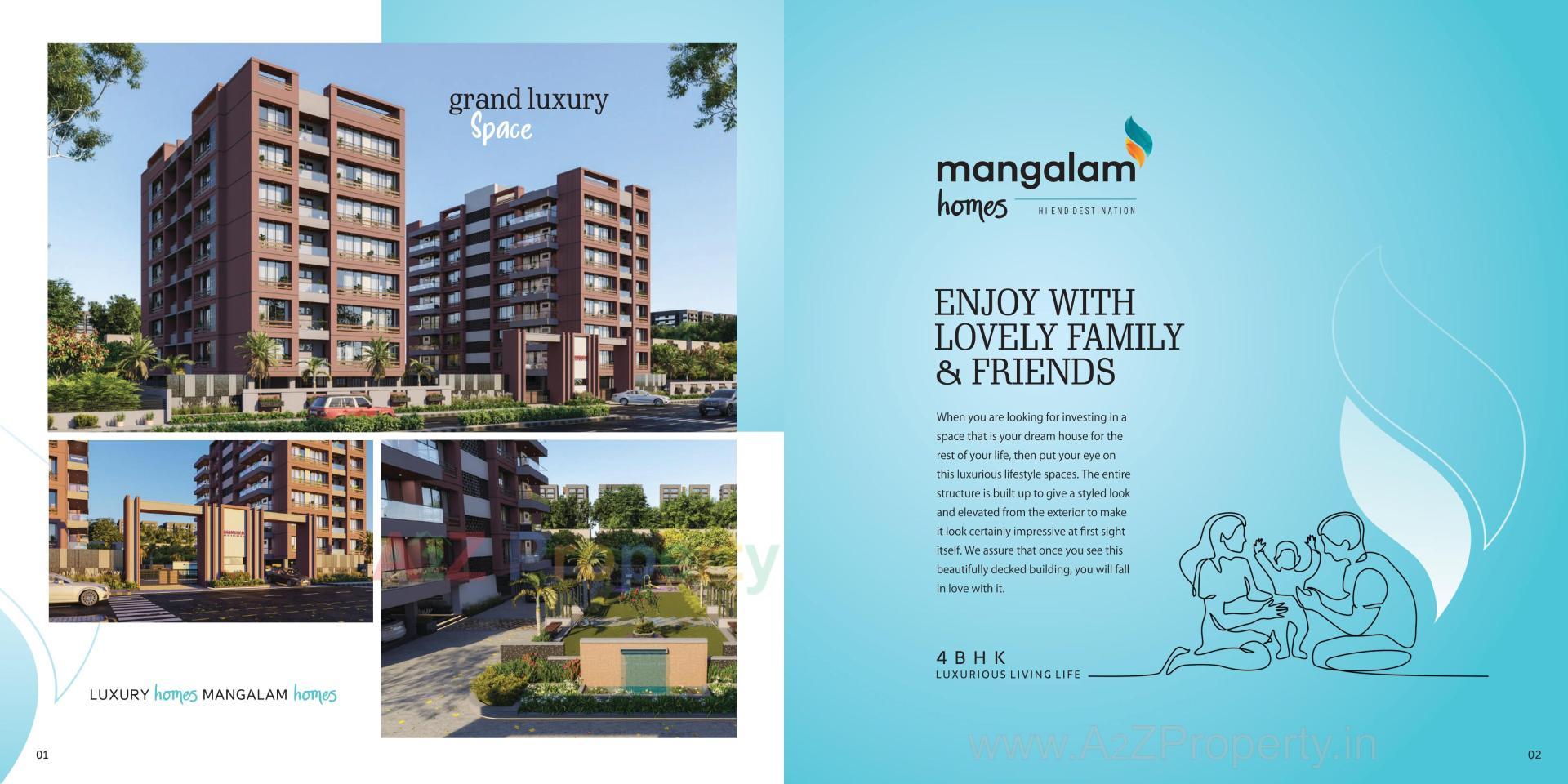  of real estate project Mangalam Homes located at Dahegam, Gandhinagar, Gujarat
