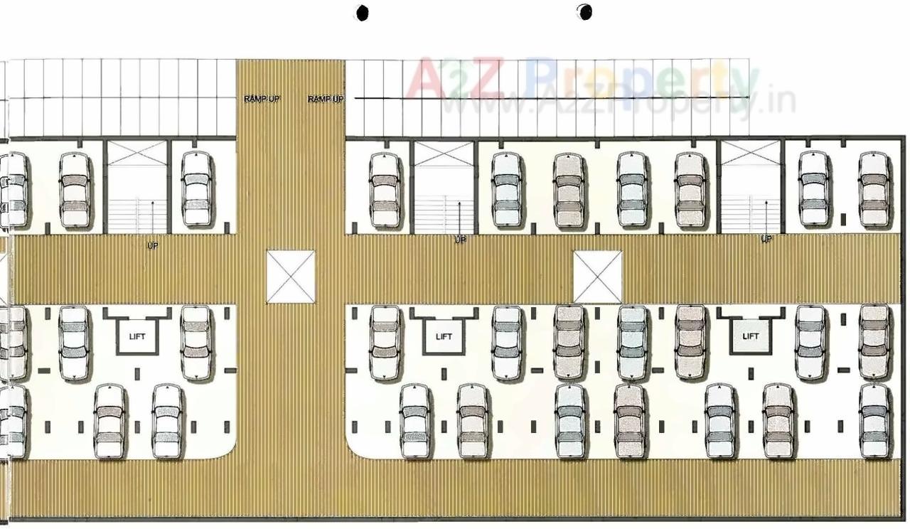 Layout of real estate project Mangalmurti Heights located at Zundal, Gandhinagar, Gujarat