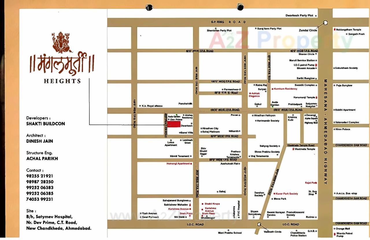  of real estate project Mangalmurti Heights located at Zundal, Gandhinagar, Gujarat